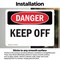 Signmission Keep Off, 5 in W x Rectangle, Vinyl Decal OS-2PACK-DS-D-35-L-2499 - alternate 6